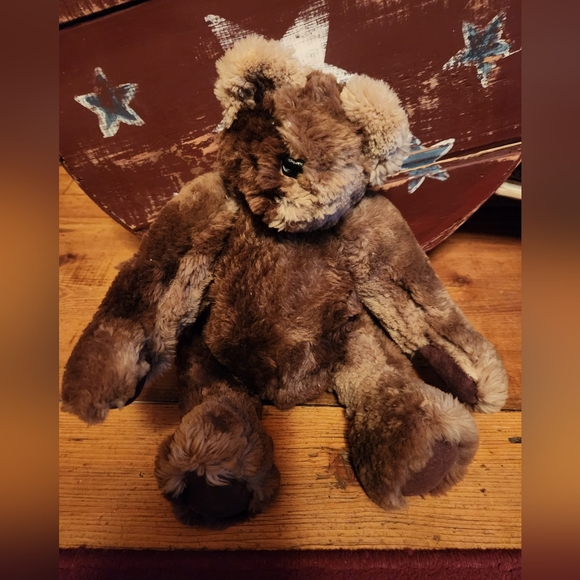 Small 12" Real Sheared Fur Collectible Vintage Teddy Bear W Articulating Joints - Picture 4 of 6
